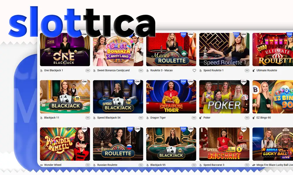 Slottica opciones mesa