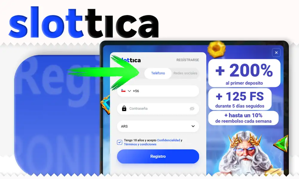 Teléfono móvil registro