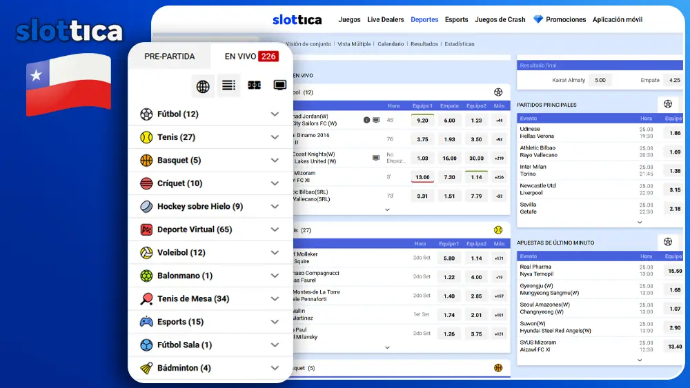 Viva la experiencia de los deportes virtuales con Slottica